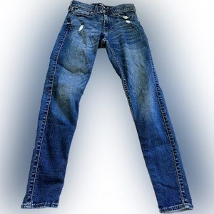 Hollister Dark Blue Ripped Jeans